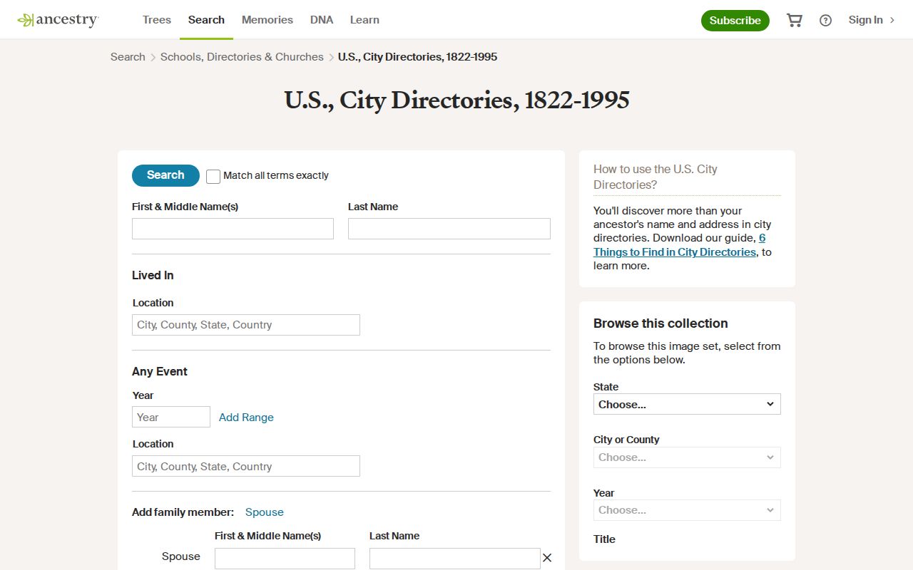 Lebanon city directory digitized collection browse search
