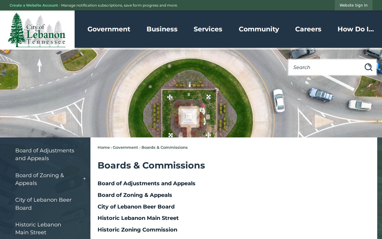 Lebanon neighbors Boards and Commissions civic directory